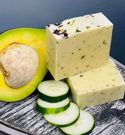 Avocado Cucumber Aloe Vera Anti Aging Soap Bar